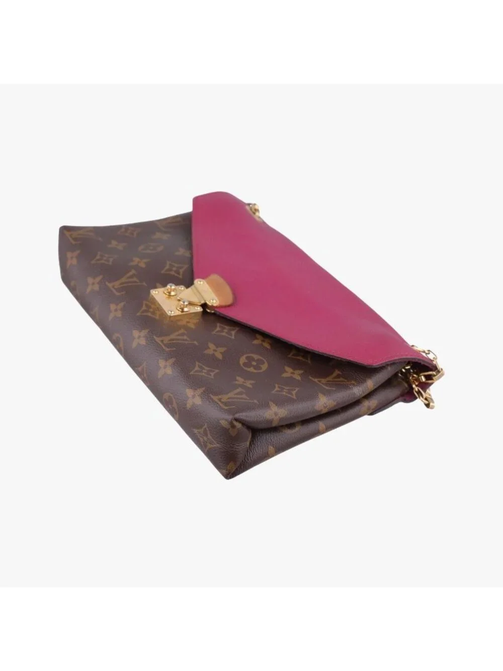 ★SOLD★ Louis Vuitton Pallas Chain Monogram Brown Aurore Canvas Calf Leather - Picture 4 of 15